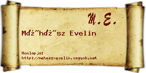 Méhész Evelin névjegykártya