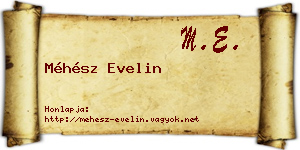 Méhész Evelin névjegykártya